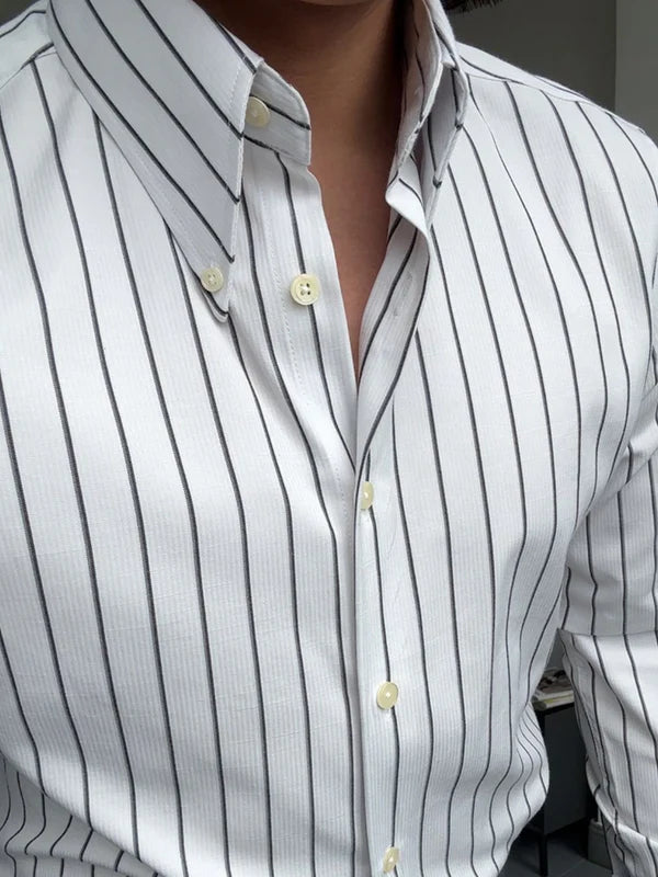 STRIPED | Retro Italian Slim Shirt