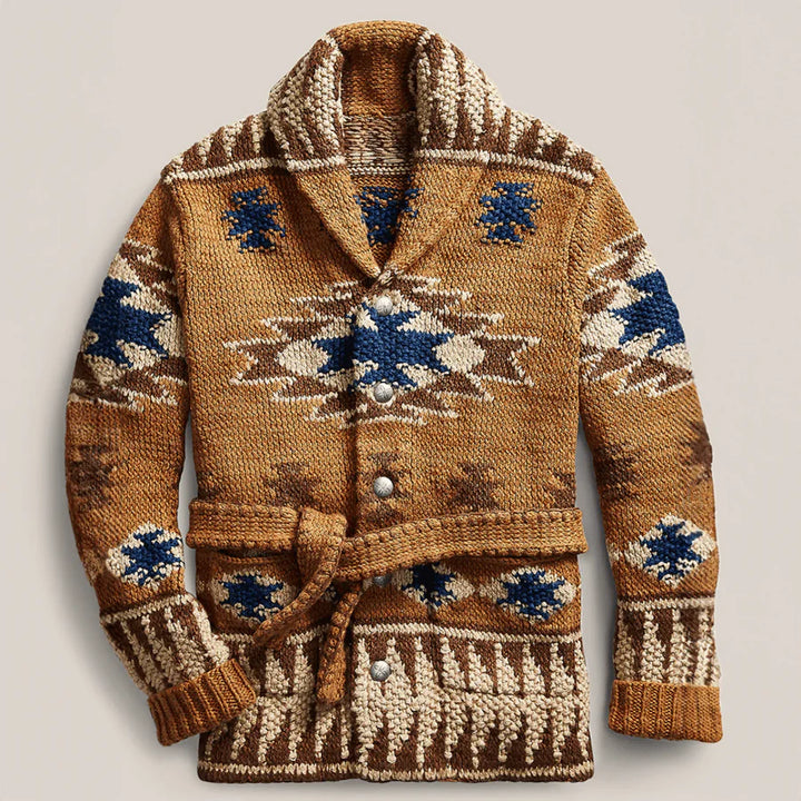 Lucien™ Jacquard Wool Cardigan