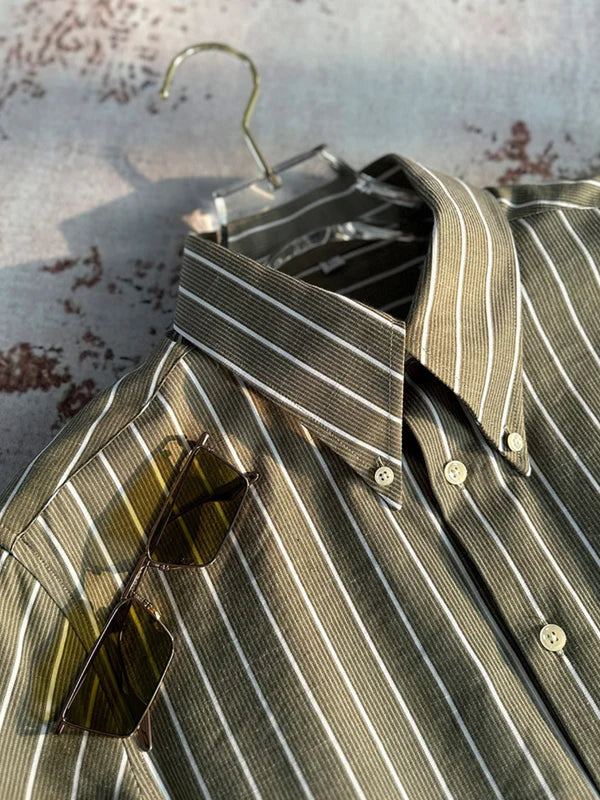 STRIPED | Retro Italian Slim Shirt