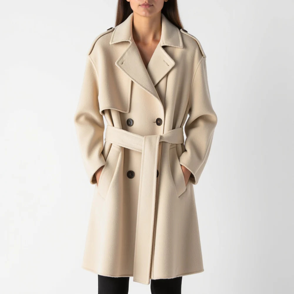 Ophelia Wool Trench Coat