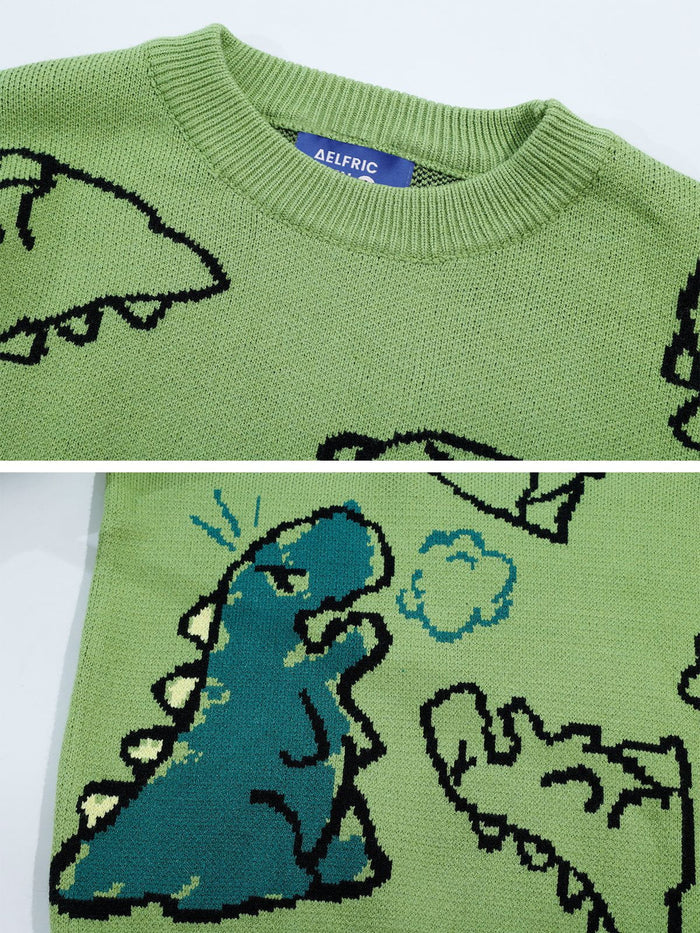 Dinosaur | Pattern Knit Sweater