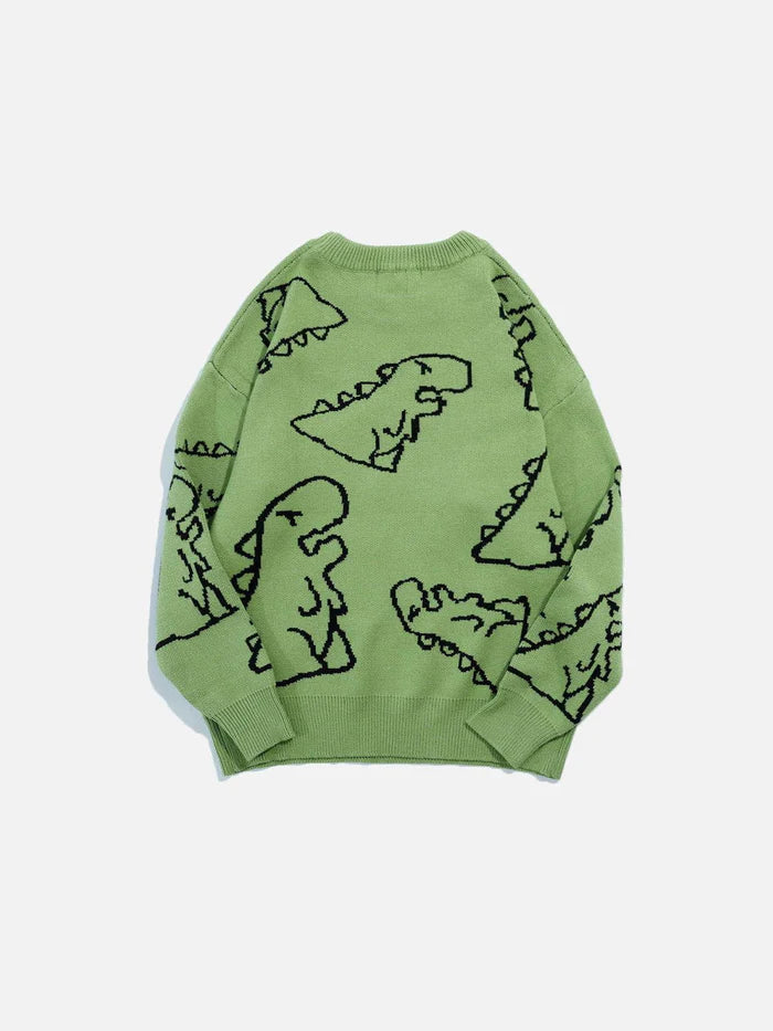 Dinosaur | Pattern Knit Sweater