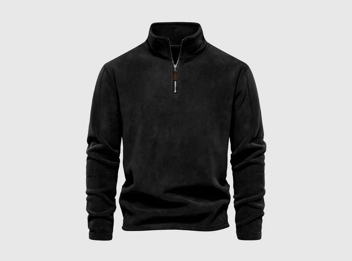 HUGO | Standing Neck Fleece Sweater