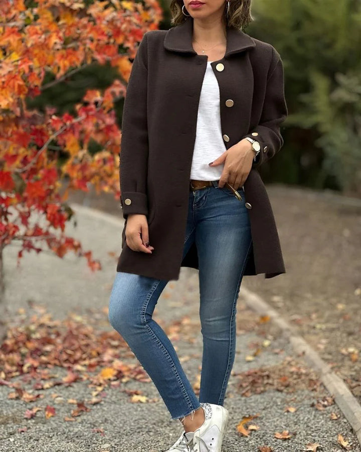 ELLORA | Elegant Button-Up Casual Coat