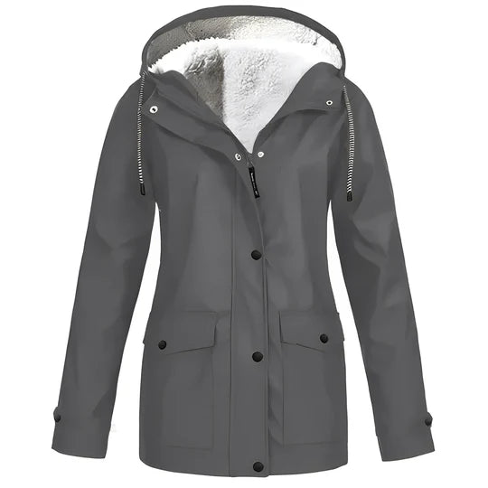 Elvira - Fleece-lined raincoat for women