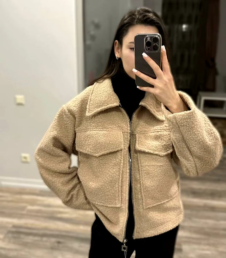 TRAF | Warm Cropped Jacket