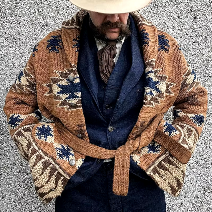 Lucien™ Jacquard Wool Cardigan