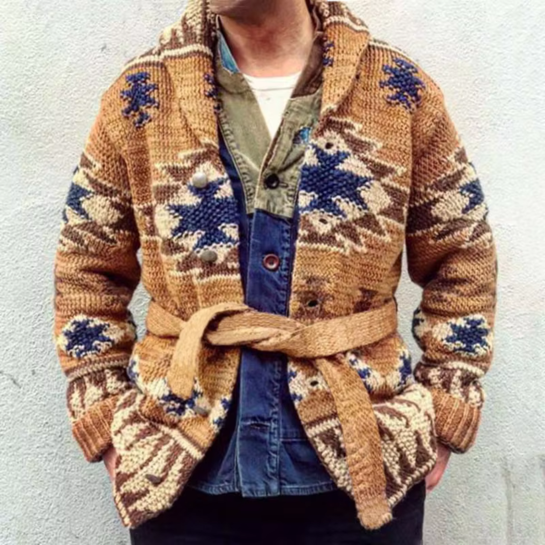 Lucien™ Jacquard Wool Cardigan