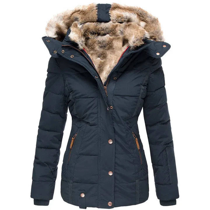 Carla™ - Comfortable warm winter jacket with fur