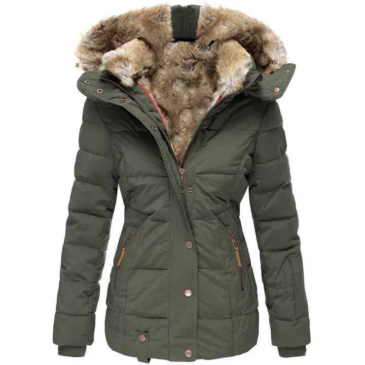 Carla™ - Comfortable warm winter jacket with fur