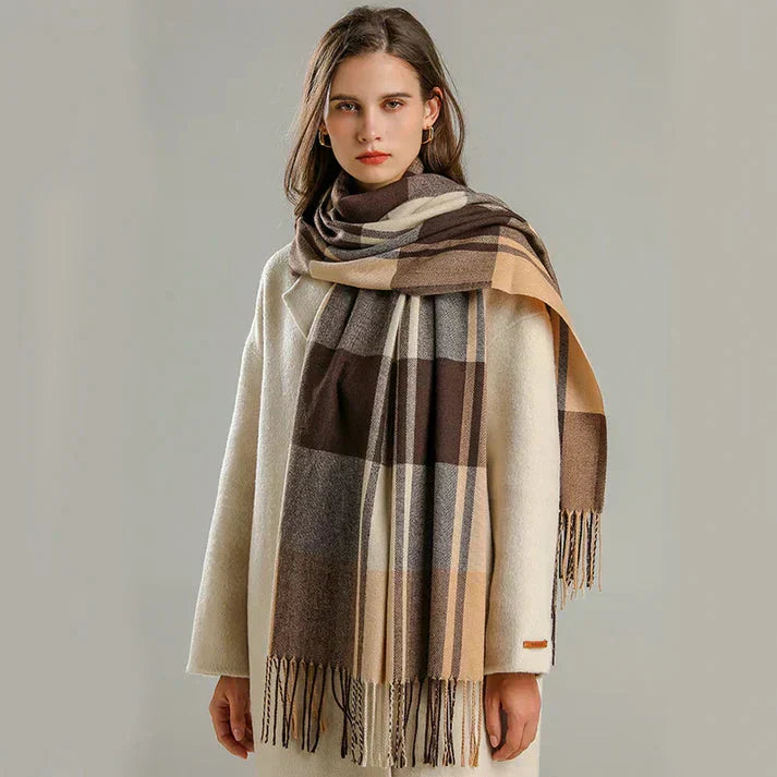 Gisela - Luxury Checked Scarf