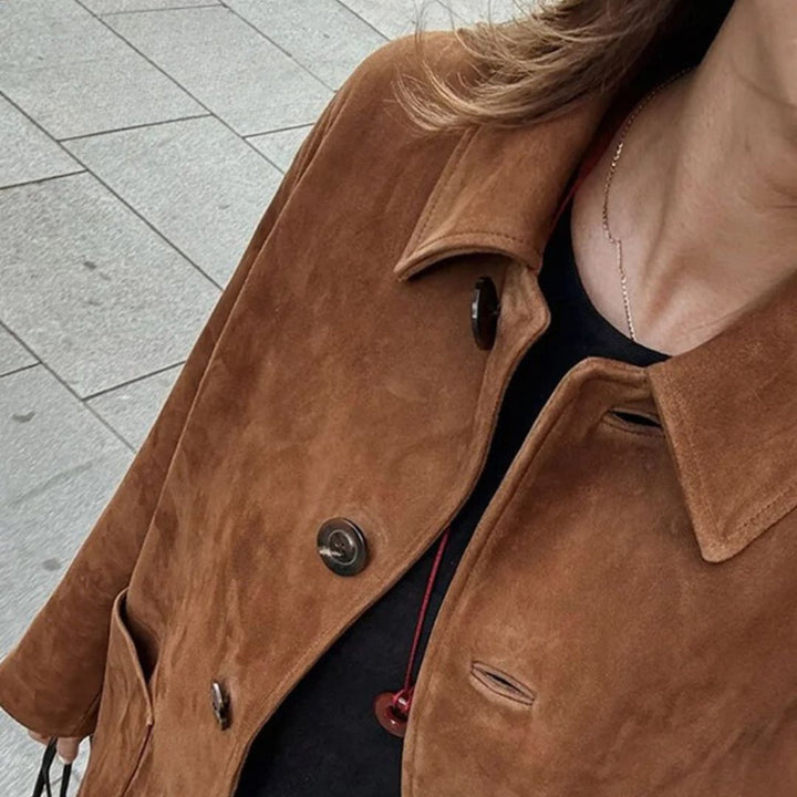 Velvet Ember | Vintage Suede Jacket