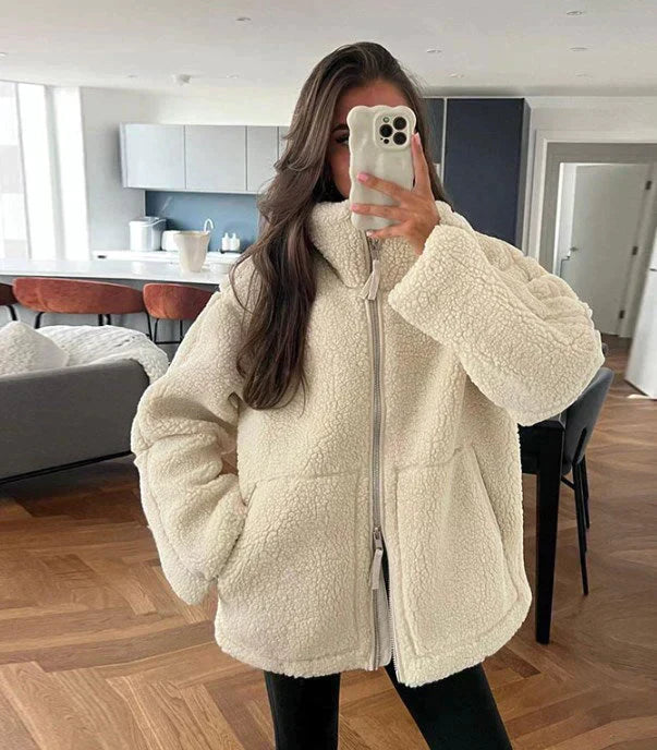 Mia | Cozy Teddy Jacket