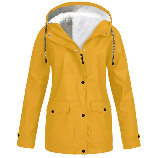 Elvira - Fleece-lined raincoat for women