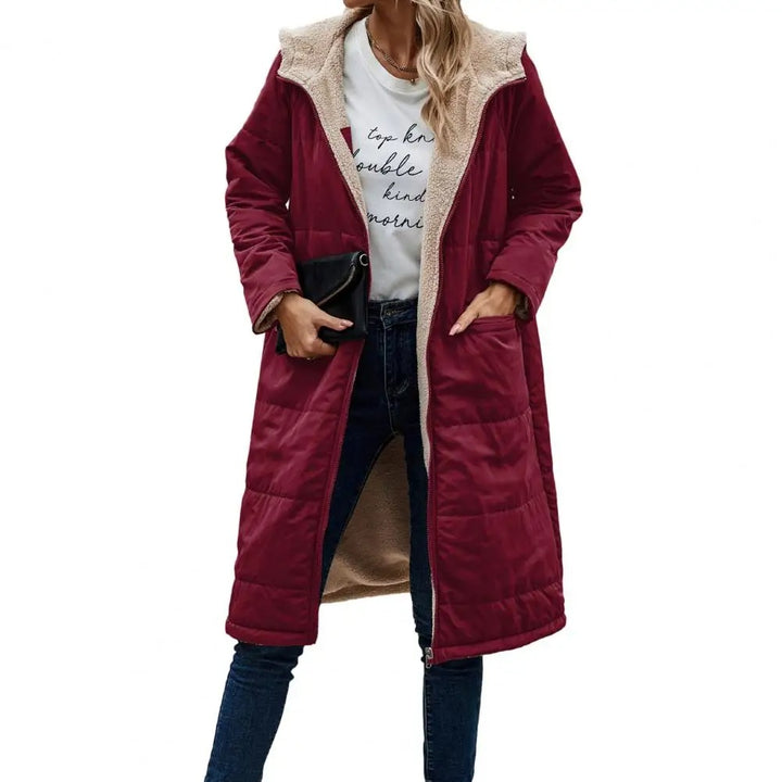 Sherpa-Lined Hooded Teddy Coat