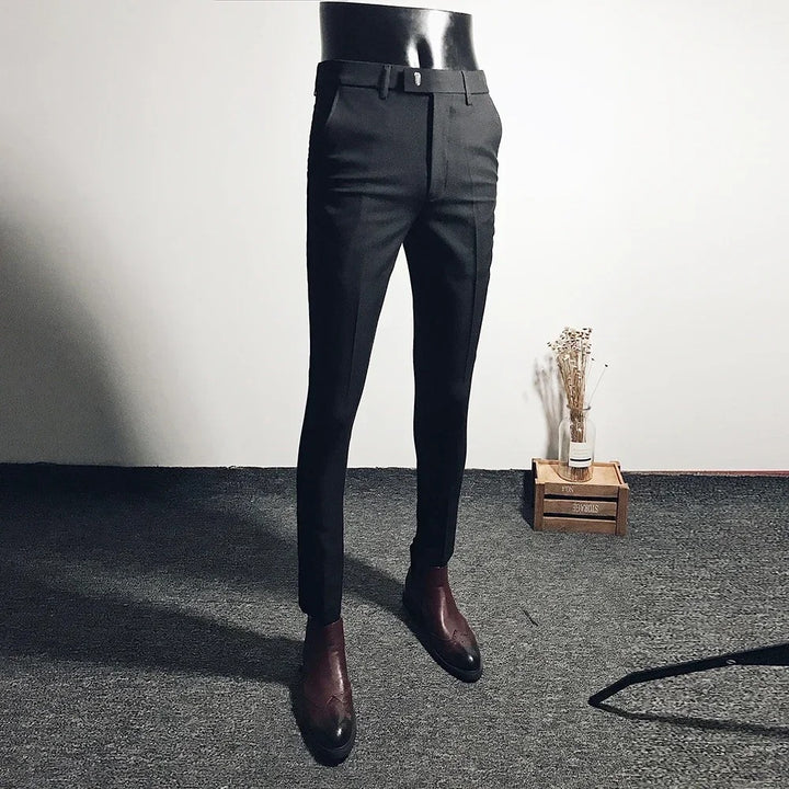 Carl | Slim Fit Solid Color Pants