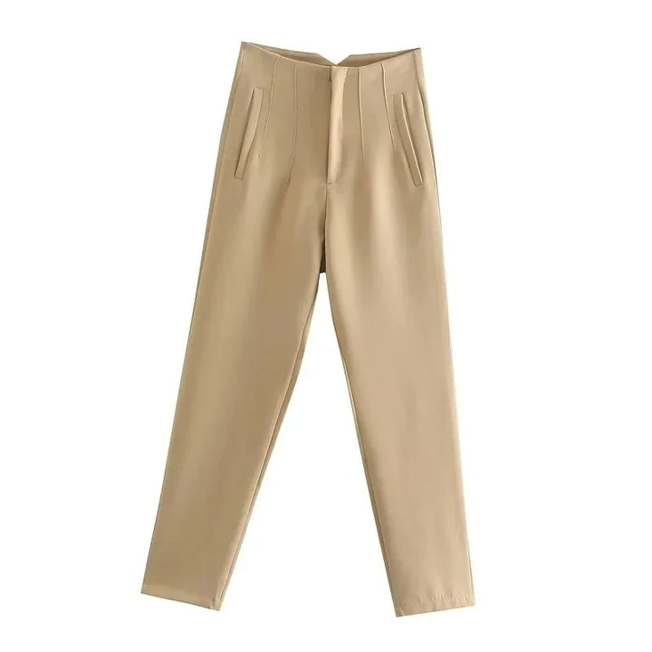 VOGUE | High-Waist Ankle-Length Trousers