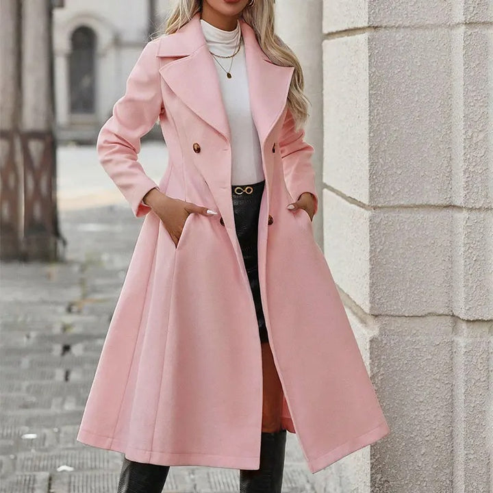 FLEUR | Elegant Pure Pink Coat