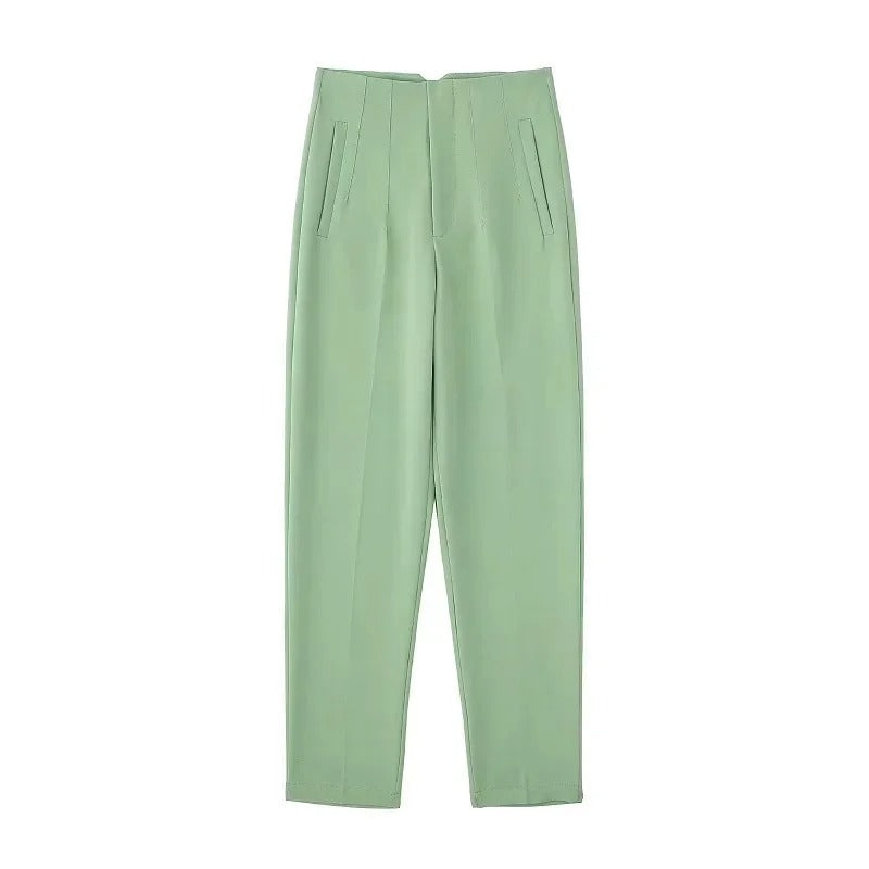 VOGUE | High-Waist Ankle-Length Trousers