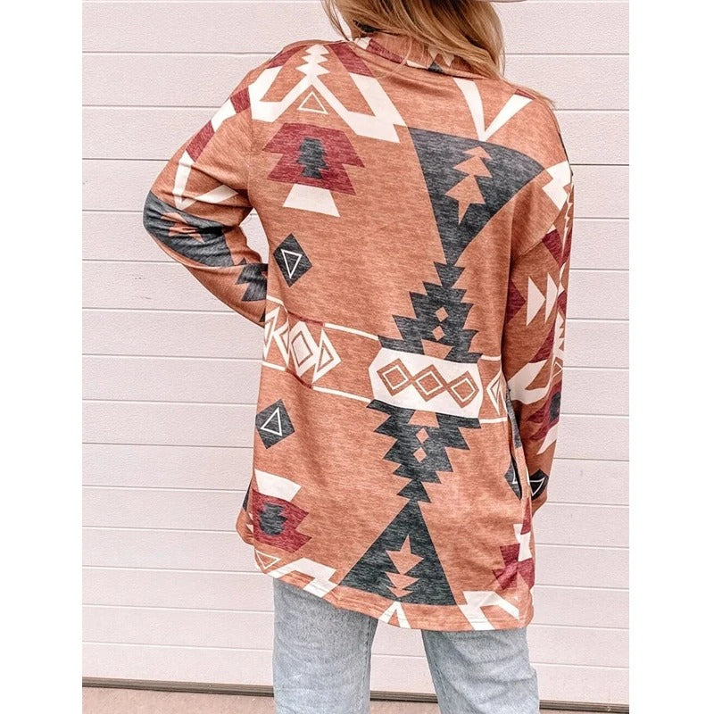 Vintage Geometric Cardigan