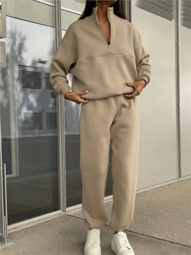 SIENA | Cotton-Blended Two-Piece Tracksuit