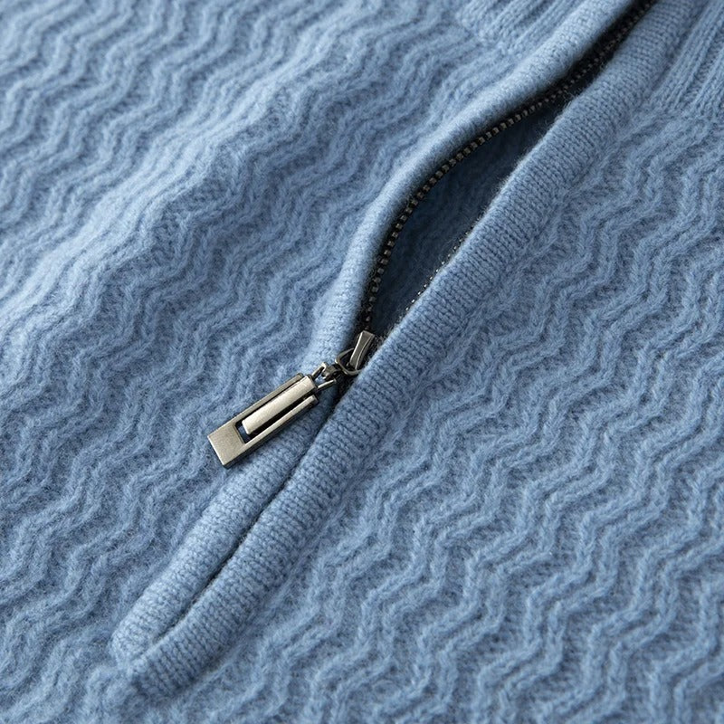 VERO | 100% Wool Zipper Sweater