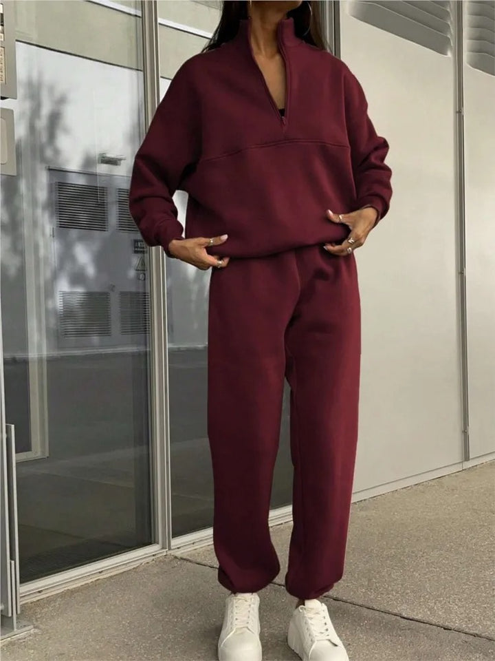 SIENA | Cotton-Blended Two-Piece Tracksuit