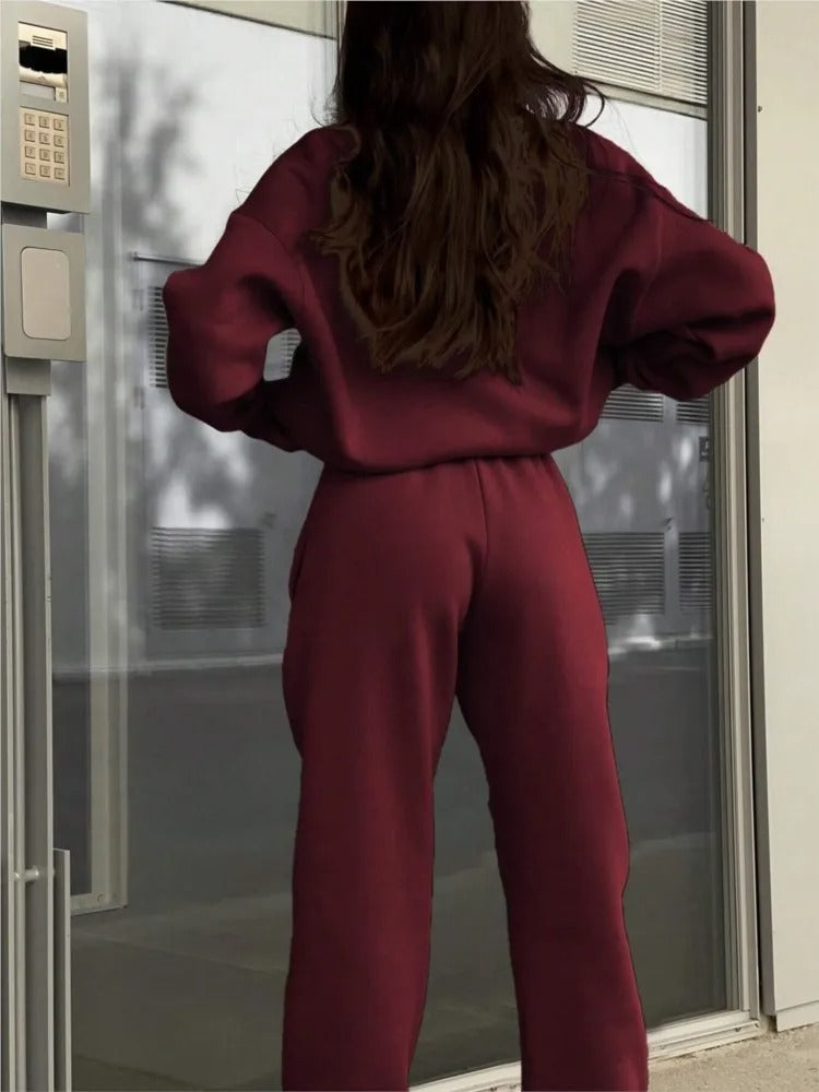 SIENA | Cotton-Blended Two-Piece Tracksuit