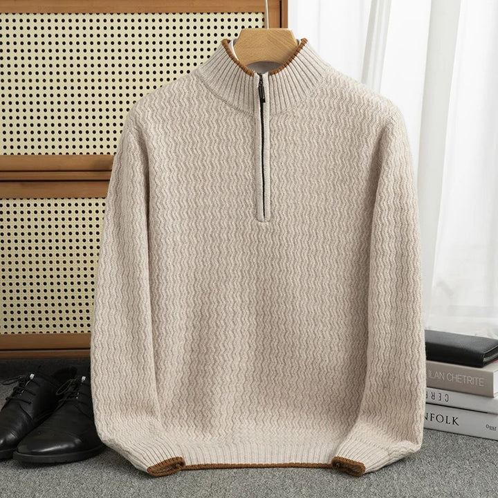 VERO | 100% Wool Zipper Sweater