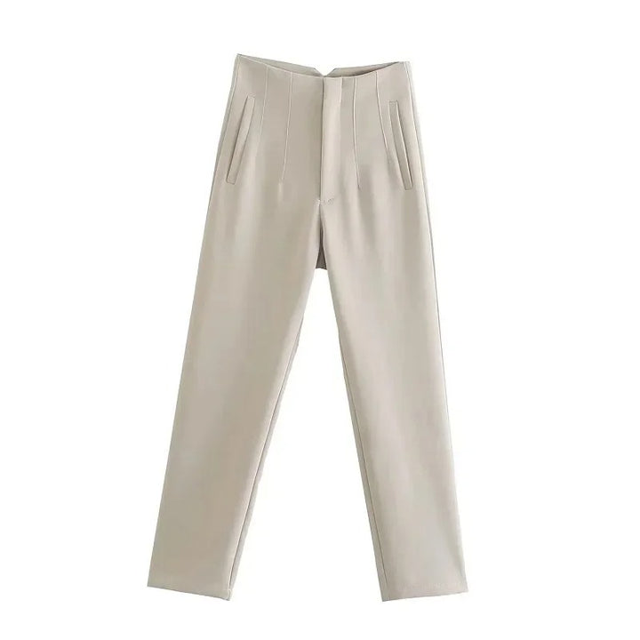 VOGUE | High-Waist Ankle-Length Trousers