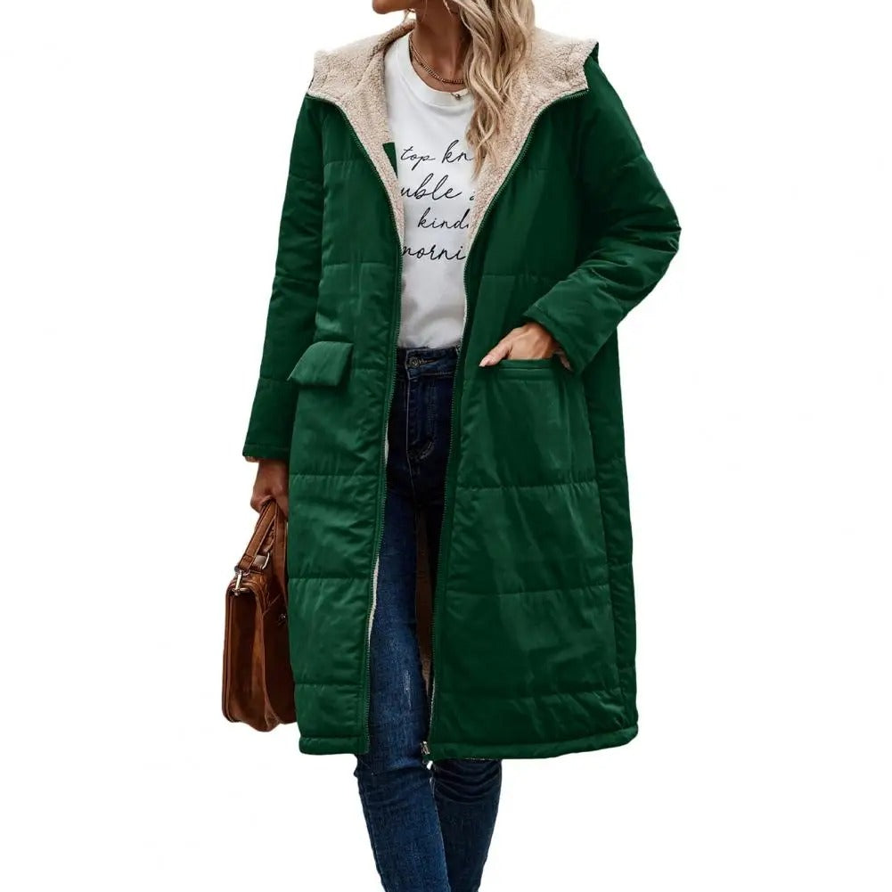 Sherpa-Lined Hooded Teddy Coat