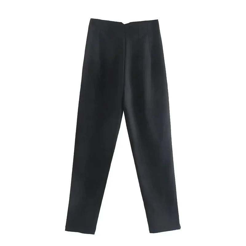 VOGUE | High-Waist Ankle-Length Trousers