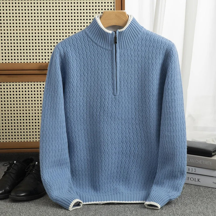 VERO | 100% Wool Zipper Sweater