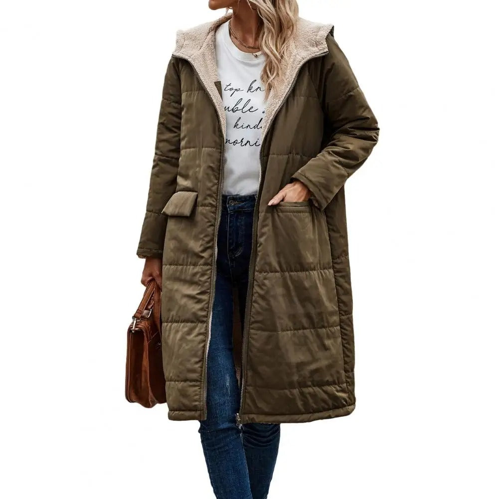 Sherpa-Lined Hooded Teddy Coat