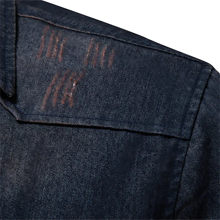 AdaptiveFit Cotton Denim Shirt: Tailored for Men